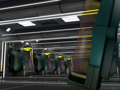 Sci Fi Interior 3D model