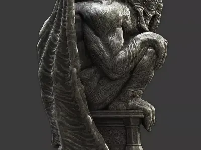 Cthulhu Statuette 3D print model