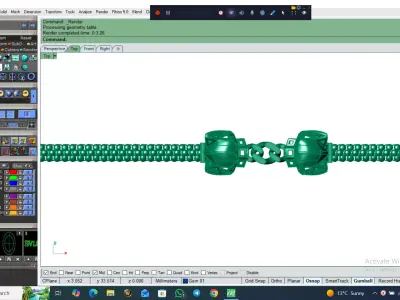 Light Weight Panter Bracelet 8 gr 3D print model