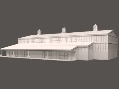 Warehouse barn 3D model