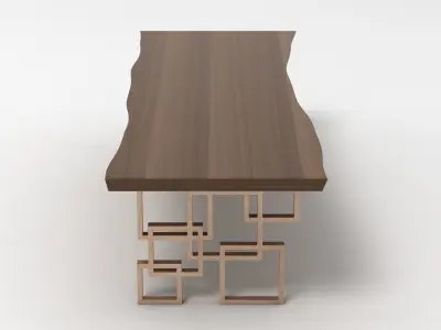 Hudson Dining Table 3D model
