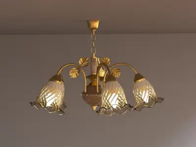 Light set wall lamp with two lights 3D model