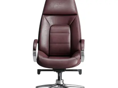 Boss Desk - Office Furniture 36 3D model