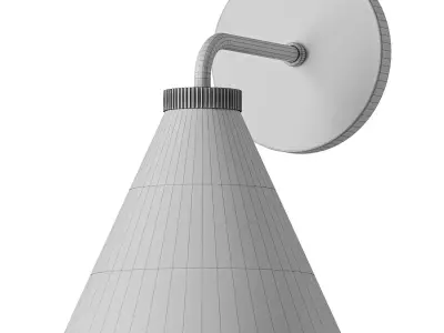 Korvi Iron Tapered Sconce 3D model