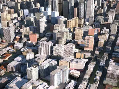 City 18 Low-poly 3D model