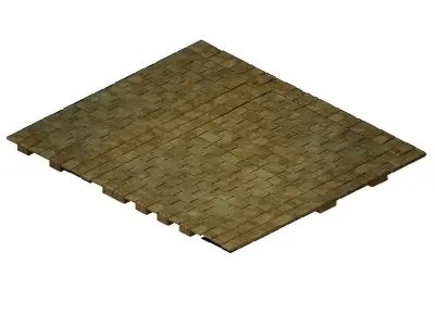 Game model - stone brick ground 3D model