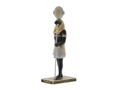 Falcon-God Horus Statue Low-poly 3D model