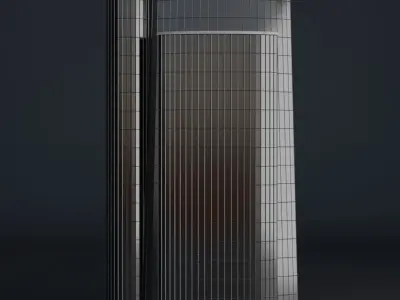 SKYSCRAPER CITY BUILDING 09 Low-poly 3D model