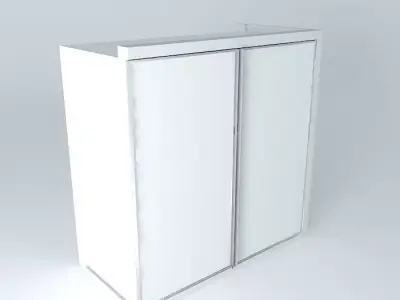 Air with two glass doors Free 3D model