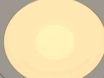  Recessed Round Light Low-poly 3D model