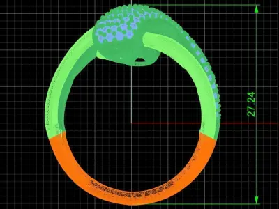 Jewelry ring 211 3D print model
