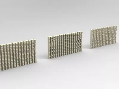 Modern Parametric 3D Wave Wall Art 3D print model