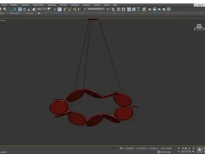 Samara chandelier Low-poly 3D model