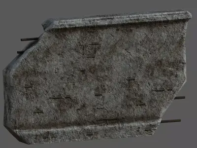 Wall Lowpoly Pack Low-poly 3D model