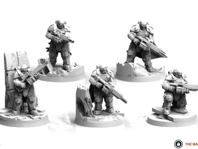 Tempest Legion - Sniper Squad 3D print model