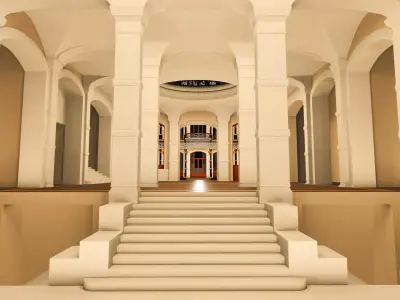 Gropius Bau Low-poly 3D model
