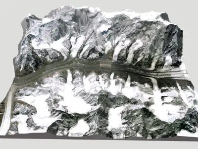 Mountain landscape Kazakhstan Shyny  3D model