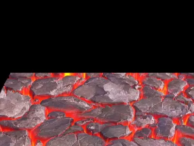 Lava Rock Area 3D model