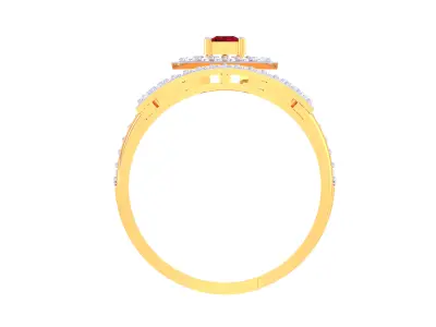 Women Ring  Render 3dm STL OBJ FBX Details 3D print model 142
