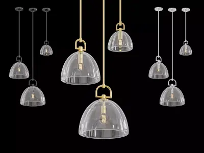 RH Botanist Dome Pendant 3D model