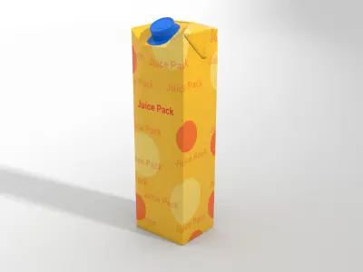 Juice Pack Low-poly 3D model