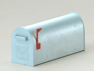 Detailed letterbox 3D model