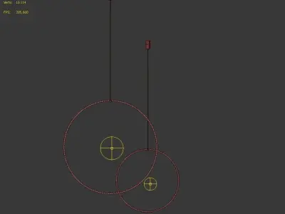 Hoop pr S Hanging Lamp by Forstlight 3D model