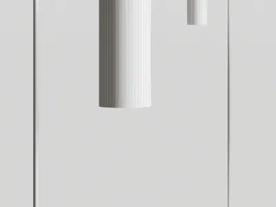 Pottery Barn Raylan Recycled Glass Floor Lamp 3D model