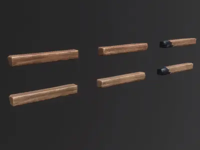 Environment Basic Components Game Assets Low-poly 3D model