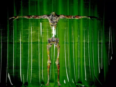 Zombie-Carcass body in with lights Low-poly 3D model