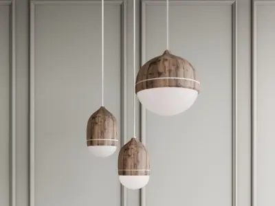 Nordic Lamp Set 3D model