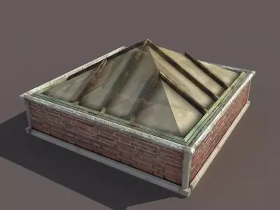 Skylight Window 2 Low-poly 3D model