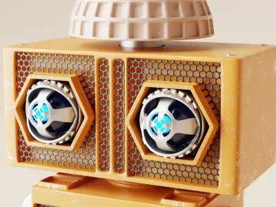 Robot V15 Low-poly 3D model