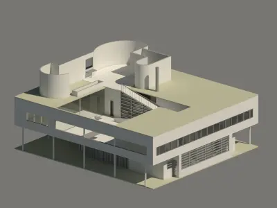 villa savoye 3D model