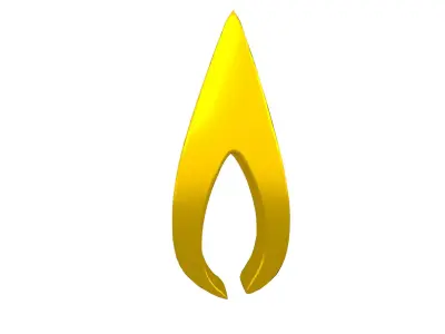 Fire Symbol v2 012 Low-poly 3D model