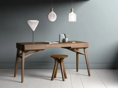 Flat Cube lampshade for table lamp or ceiling 3D print model