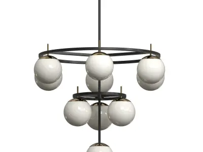 Alluria 3-Tier Chandelier 3D model