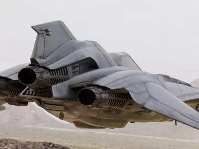 Viper Mark-13 Space Fighter Concept 3D model