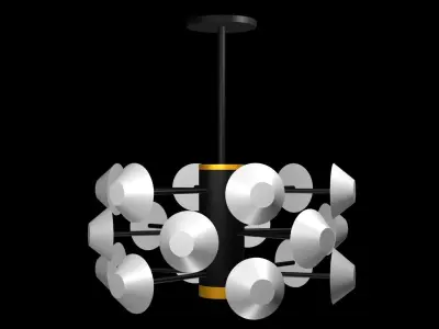 Ceiling Chandelier 3D Model Lux 3D model