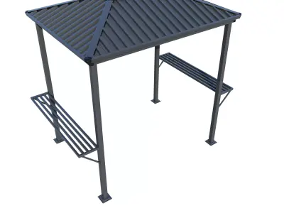 Terni Garden Point Mini Gazebo 3D model