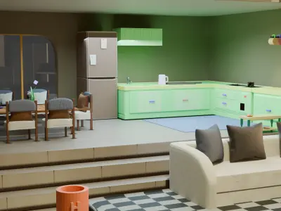 blender house3d modeling 3D model
