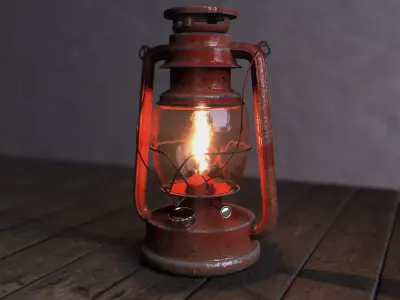 Kerozene Lamp 3D model