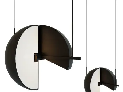 Pendant lamp Trapeze by oblure 3D model