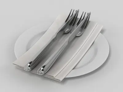 Cutlery Set 3D model