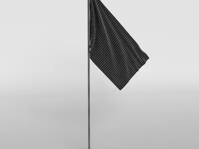 Flag v1 001 Free low-poly 3D model