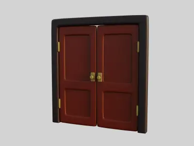 Cartoon Door 15a 3D model