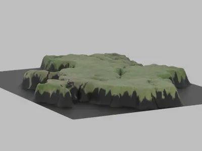 Ukraine Map Country Low-poly 3D model