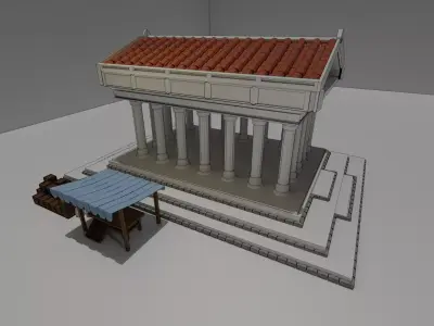ancient rome building Free 3D model