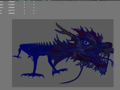 Dragon spring festival 3D model