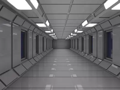 Sci Fi Interior 3D model buy